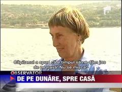 Turisti straini blocati pe Dunare se intorc acasa