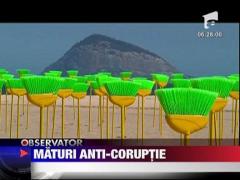 Maturi anti-coruptie pe celebra plaja braziliana, Copacabana