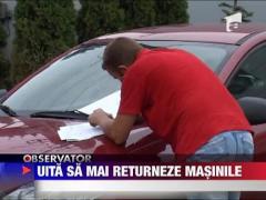 Masini inchiriate, nereturnate la timp