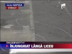 Tanar injunghiat langa liceu