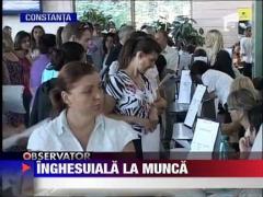 Aglomeratie la targurile de locuri de munca