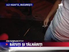 Trei barbati au fost blocati in trafic si atacati de membri unei gasti, in Capitala