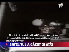 Satelitul american scapat de sub control a cazut pe Pamant