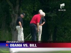 Barack Obama a avut un adversar de lux la un meci de golf