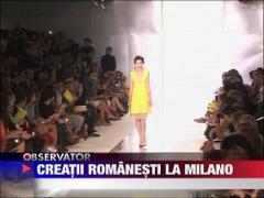 Creatii romanesti la Saptamana Modei de la Milano