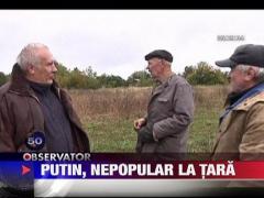 Vladimir Putin, nepopular la tara