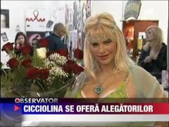 Cicciolina se ofera alegatorilor