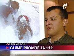 Liniile de urgenta sunt in permanenta ocupate cu apeluri false