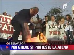 Noi greve si proteste la Atena