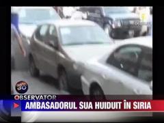 Ambasadorul american in Siria, bombardata cu oua clocite