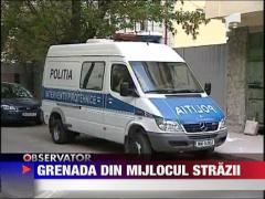 Grenada gasita pe strada in Bucuresti