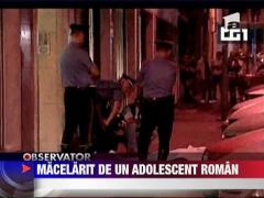 Macelarit in Italia de un adolescent roman