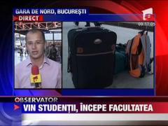 Studentii aglomereaza trenurile