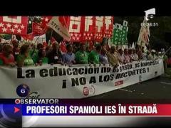 Demonstratii de strada la Madrid