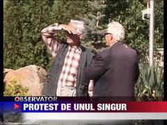 Mitingul pensionarilor din Pitesti, un esec