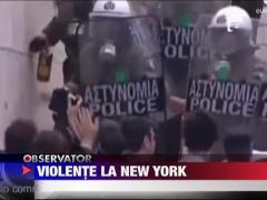 Proteste violente la New York