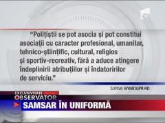 Agent de politie in timpul zilei si samsar in timpul liber