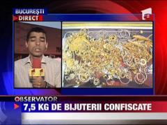 Politistii au ridicat 7,5 kg bijuterii din aur de 14 K
