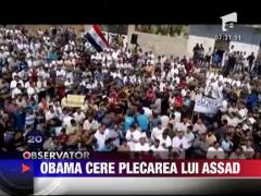 Barack Obama sa-i ceara demisia liderului sirian