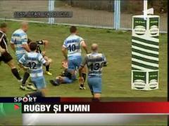 Scene de box la meciul de rugby dintre Farul Conatanta si Universitatea Cluj