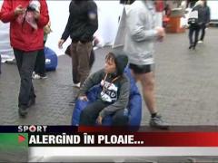 Narcis Raducan si-a scos familia in ploaie a maratonul Bucurestiului!