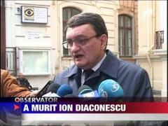 S-a stins din viata Ion Diaconescu