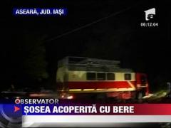 Sosea acoperita cu 20 de tone de bere