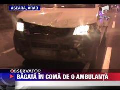 Bagata in coma de o ambulanta