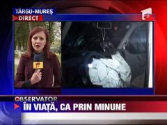 Un TIR a ramas fara frane pe un bulevard din Zalau