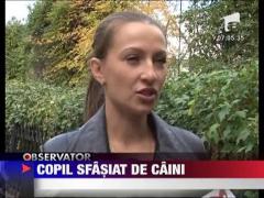 Copil sfasiat de o haita de caini