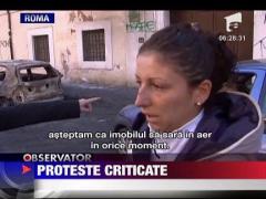 Bilantul protestelor din inima Italiei