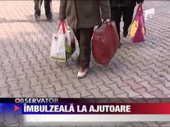 S-au calcat in picioare pentru cateva kilograme de faina si cativa biscuiti