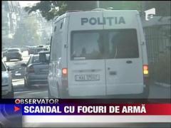Scandal cu focuri de arma in Targu Jiu
