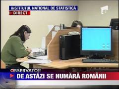 A inceput numaratoarea romanilor