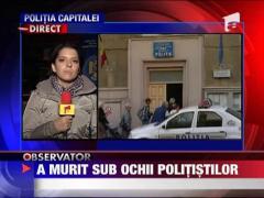 Parchetul Capitalei face o ancheta dupa ce un hot a murit in arest