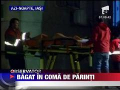 Bagat in coma alcoolica de parinti