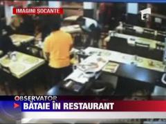 Bataie intre doua clanuri rivale intr-un restaurant bucurestean