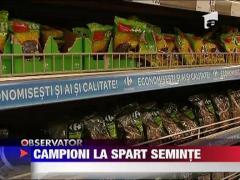 Romanii, campioni la spart seminte