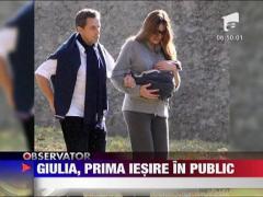 Nicolas Sarkozy a iesit cu fetita in parc