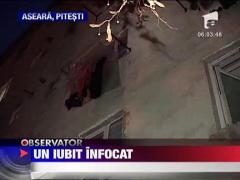 Un pitestean si-a dat foc din dragoste