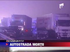 Scene de cosmar pe o autostrada din Marea Britanie