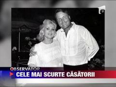 Cele mai scurte casatorii