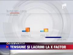 Tensiune si lacrimi la X Factor