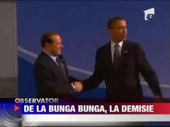 Silvio Berlusconi, de la bunga bunga la demisie