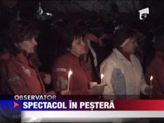 Spectacol in Pestera Bolii