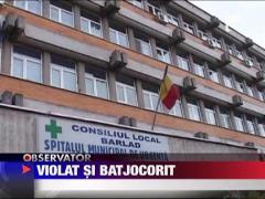 Barbat violat cu un tub de spray