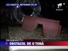 O rola de sarma grea de peste o tona a ingreunat circulatia pe DN39