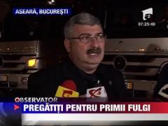 Firmele responsabile cu deszapezirea Capitalei si-au scos utilajele la control