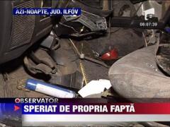 A ucis si a fugit de la locul accidentului