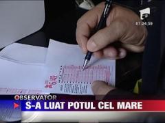 S-a castigat potul cel mare la Loto